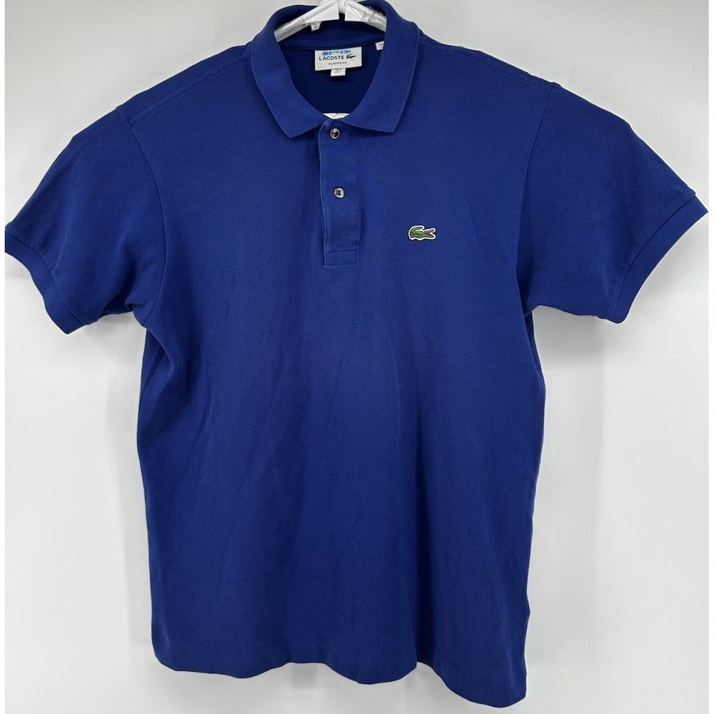 Lacoste Classic Fit Short Sleeve Royal Blue Polo Shirt Men's Large